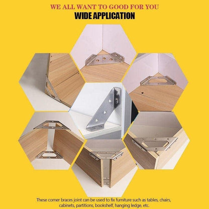 Universal Stainless Steel Triangle Furniture Connector