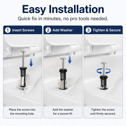 🔥Last Day 49% OFF🔥Heavy Duty Toilet Seat Fastener Bolt Kit (A Set of 2 Pcs)