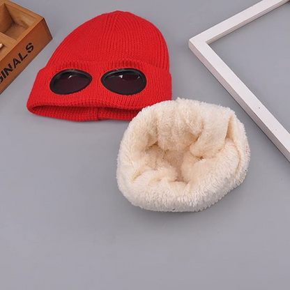 🎄 Christmas Winter Sale 49% OFF - Goggle Knitted Beanie Hat