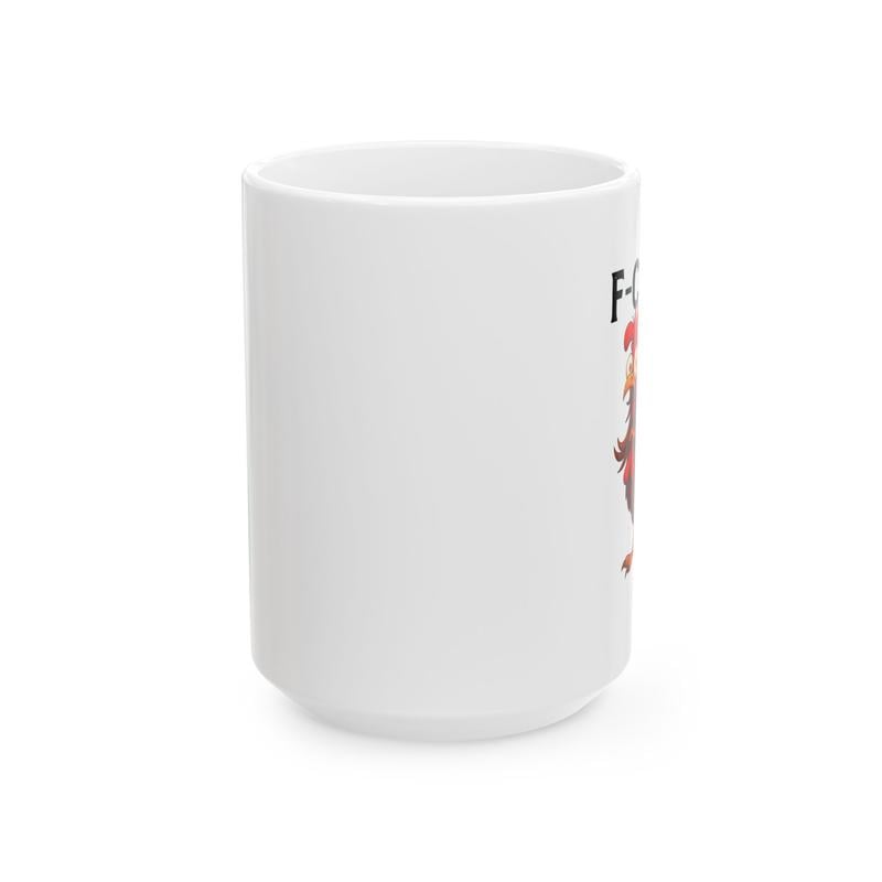 🔥Funny Rooster Coffee Mug - F-Caw-F Chicken Humor