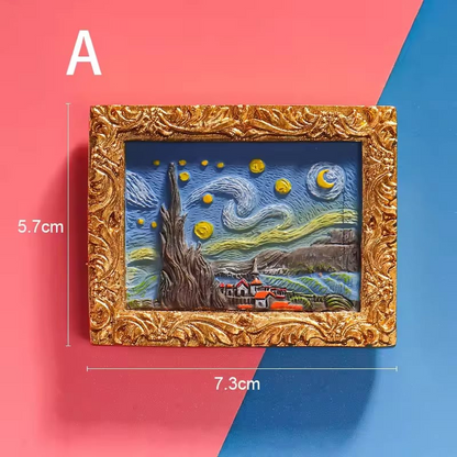 💖Van Gogh Inspired Fridge Magnet Set