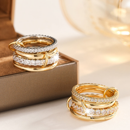 💍Where Classic Meets Contemporary: The 4-in-1 Harmony Ring