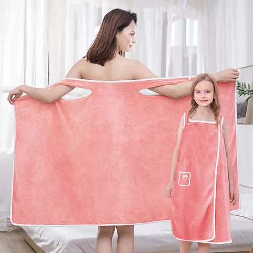 🛁Sling Wrap Coral Fleece Absorbent Bath Skirt