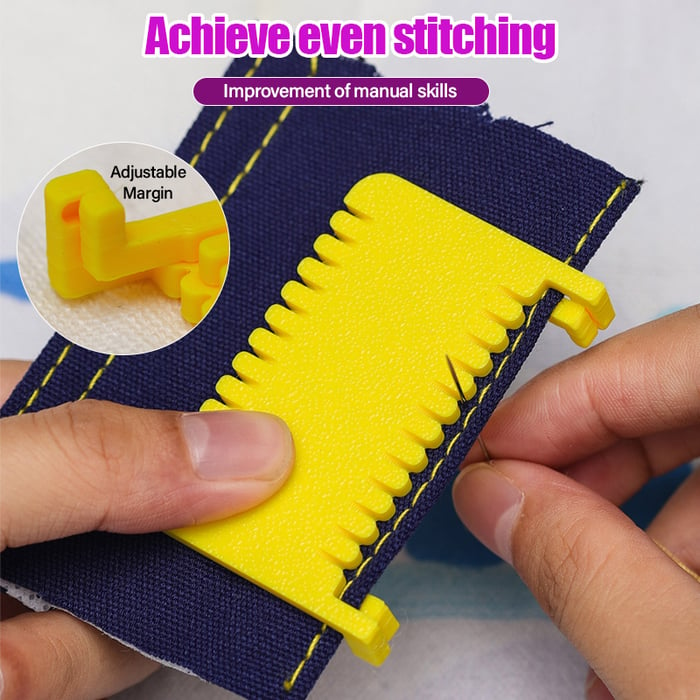 🔥Clip-On Sewing Edge Guide for Precise Hemming, Quilting & Fabric Stitching