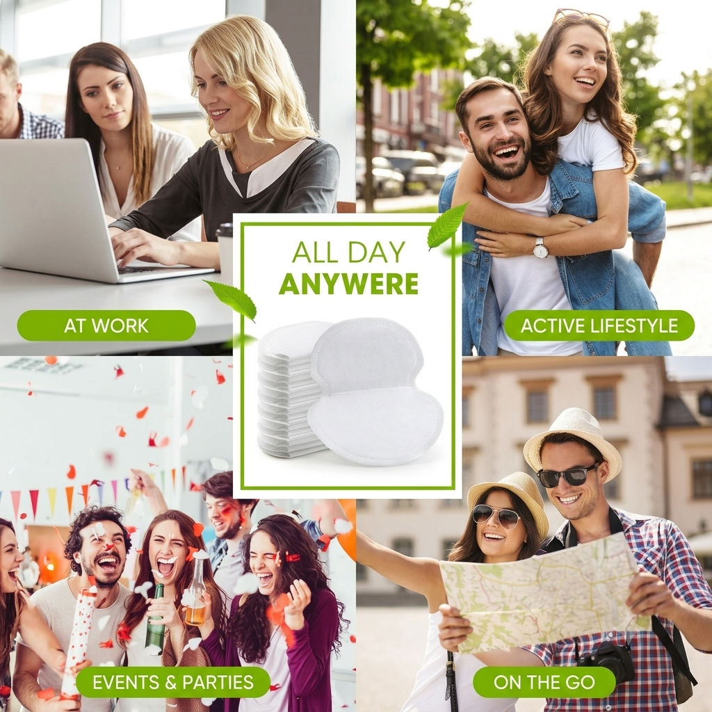 💧✨ Premium Underarm Sweat Pads – All-Day Protection