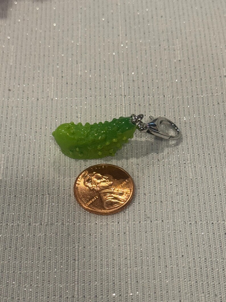 MINI Emotional Support Pickle Keychain