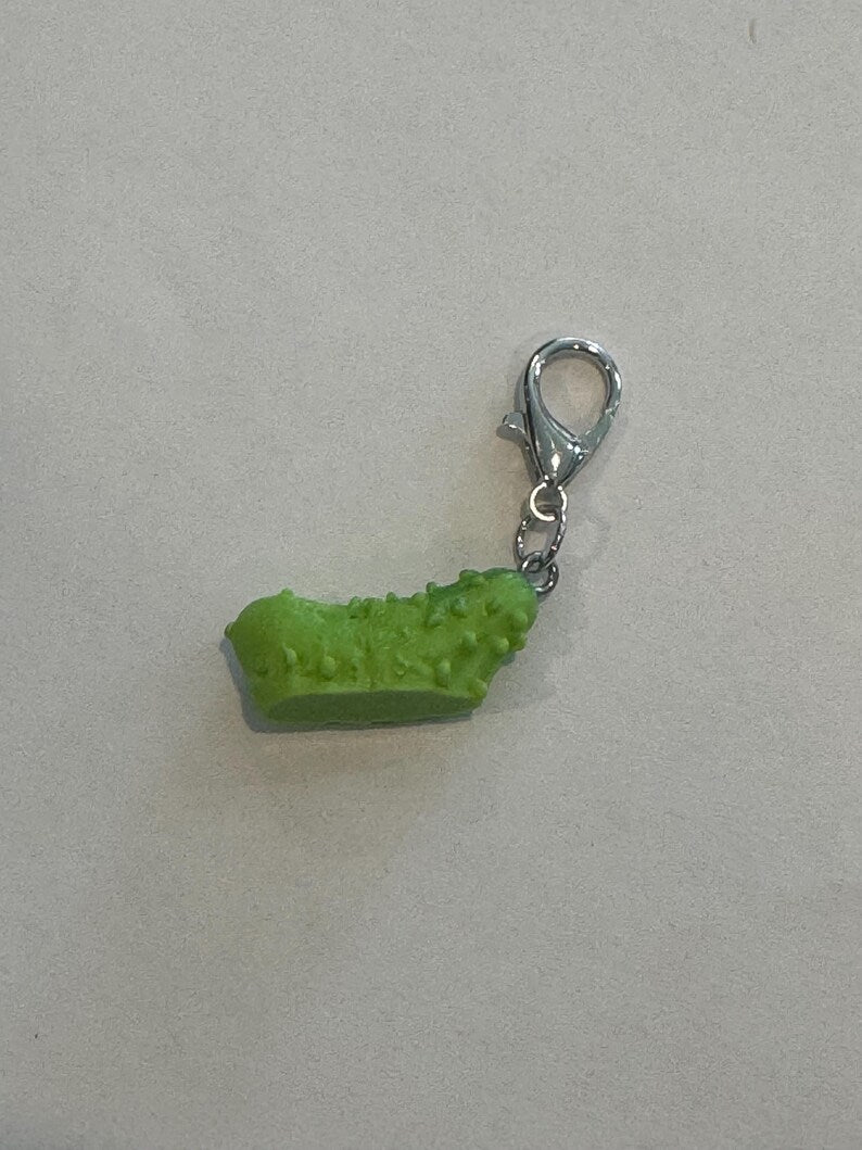 MINI Emotional Support Pickle Keychain