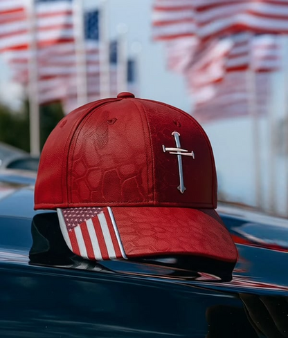 🔥Last Day 49% OFF-✝️Adjustable Jesus 3 Nail Cross Hat🎁With Free 4" Decal