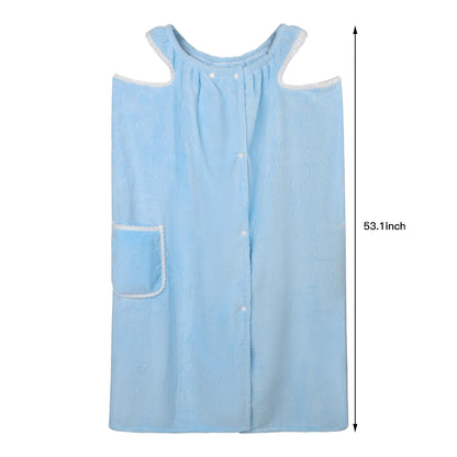 🛁Sling Wrap Coral Fleece Absorbent Bath Skirt