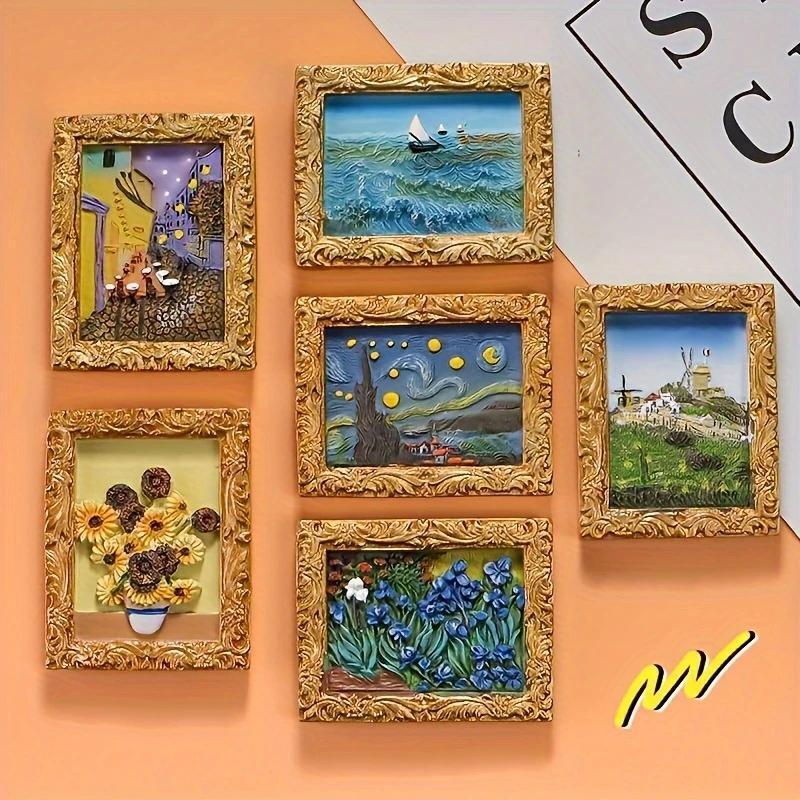 💖Van Gogh Inspired Fridge Magnet Set