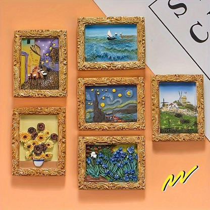 💖Van Gogh Inspired Fridge Magnet Set