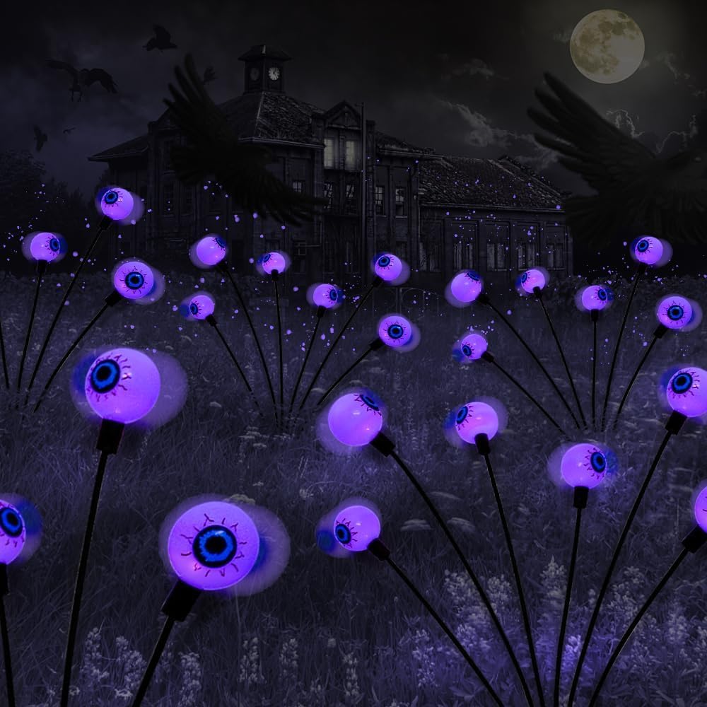 🎃Halloween Sale 49% OFF - Solar Eyeball Swaying Firefly Lights