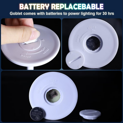 (🌲EARLY CHRISTMAS SALE - 50% OFF)LED Light Up Cups Wine Champagne Glass