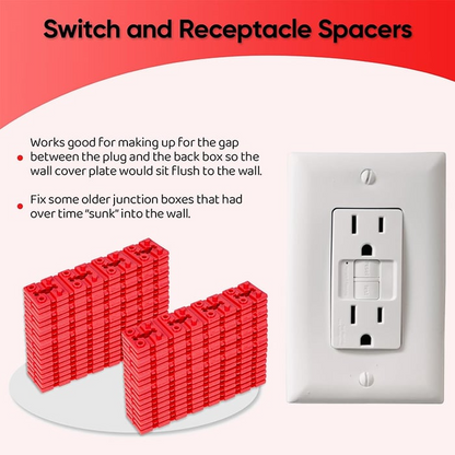 🔥Switch and Receptacle Spacers for Loose Outlet Fix