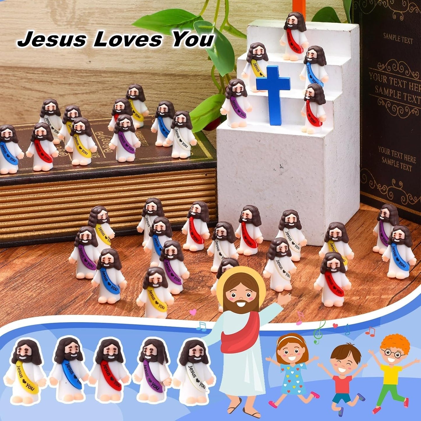 Easter Hot Sale SAVE 49%🔥Original Design Mini Jesus Figures Jesus Loves You