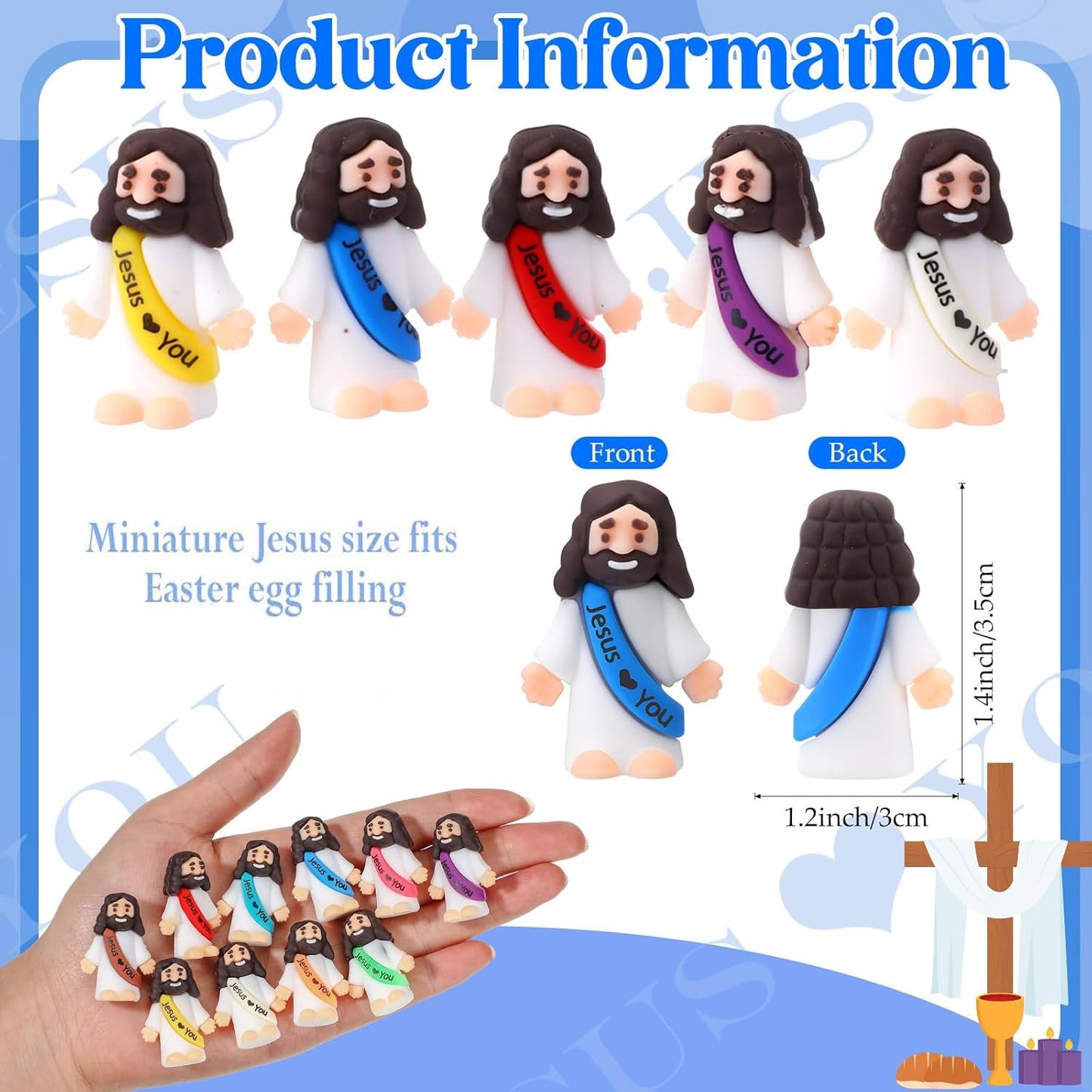 Easter Hot Sale SAVE 49%🔥Original Design Mini Jesus Figures Jesus Loves You