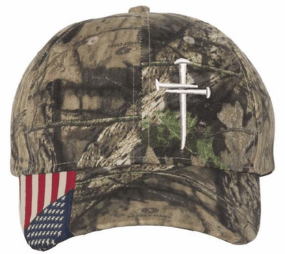 🔥Last Day 49% OFF-✝️Adjustable Jesus 3 Nail Cross Hat🎁With Free 4" Decal