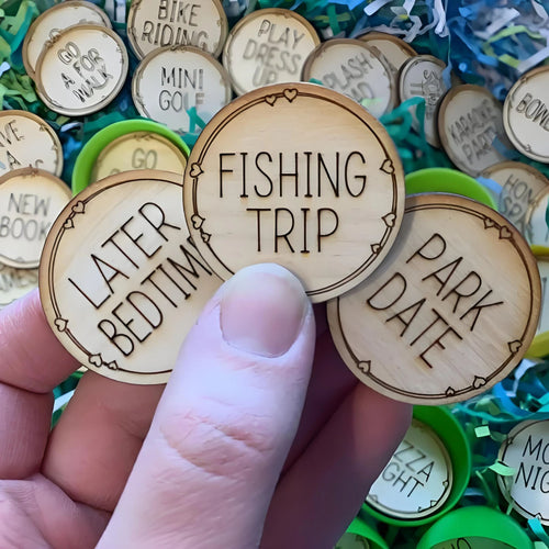 🐰Wooden Easter Egg Tokens