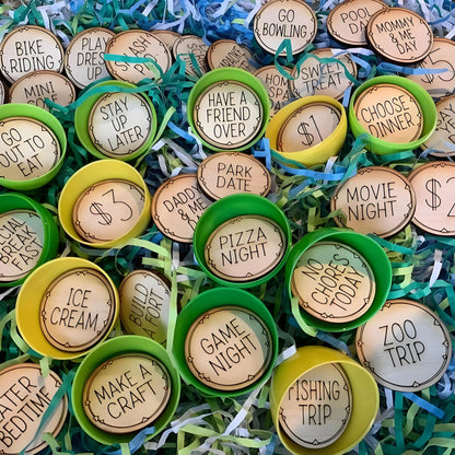 🐰Wooden Easter Egg Tokens