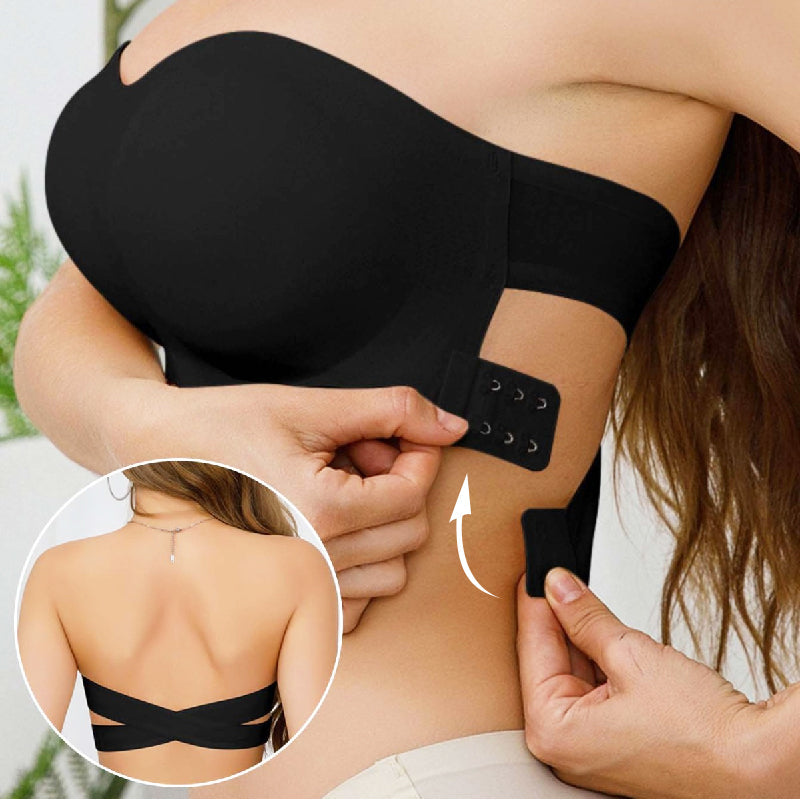 💜LAST DAY SALE 49% OFF - Strapless Wireless Bra with Crossover Side Closure